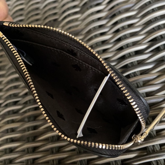 New KATE SPADE Staci Black Leather Card Case Lanyard WLR00139 $99 - Picture 13 of 16